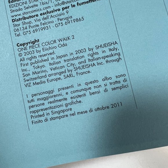 One Piece Color Walk Art Book, Vol. 1 & 2 Books Eiichiro Oda Italian - Picture 4 of 10